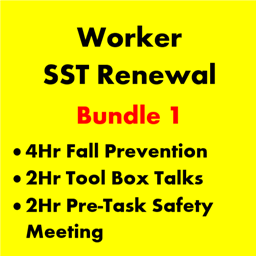 8-Hour Worker SST Renewal Bundle 1  - Fall Prevention/Tool Box Talks/Safety Meetings