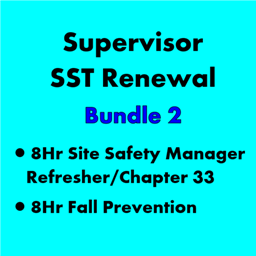 16-Hour Supervisor SST Renewal Bundle 2 - Fall Prevention/SSM Refresher